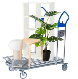 Ikea kar met producten
